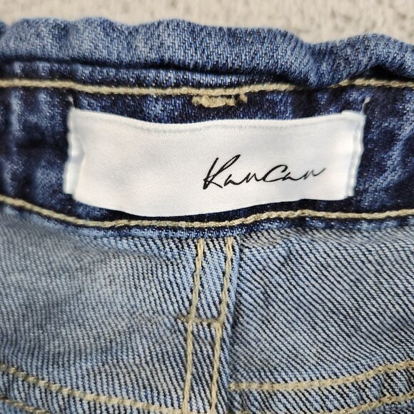 KanCan Jeans Womens 15/31 Plus Curvy High Rise Distressed Knee Mom Stretch Pants - Picture 7 of 11